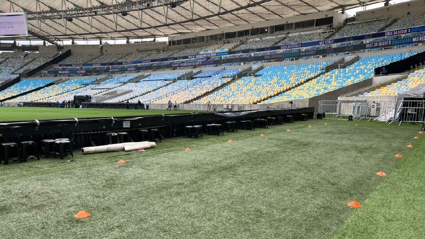 Maracanã troca a área de aquecimento atrás dos gols